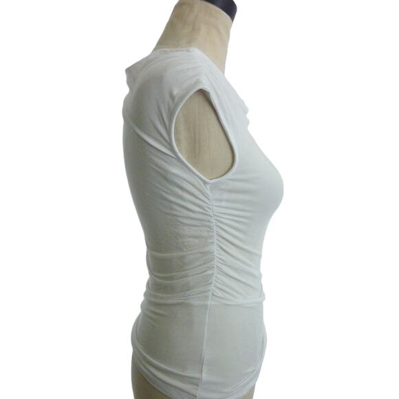 NWT Babaton Gallery Top Drapey Jersey Off Shoulder Size SP - Picture 2 of 6